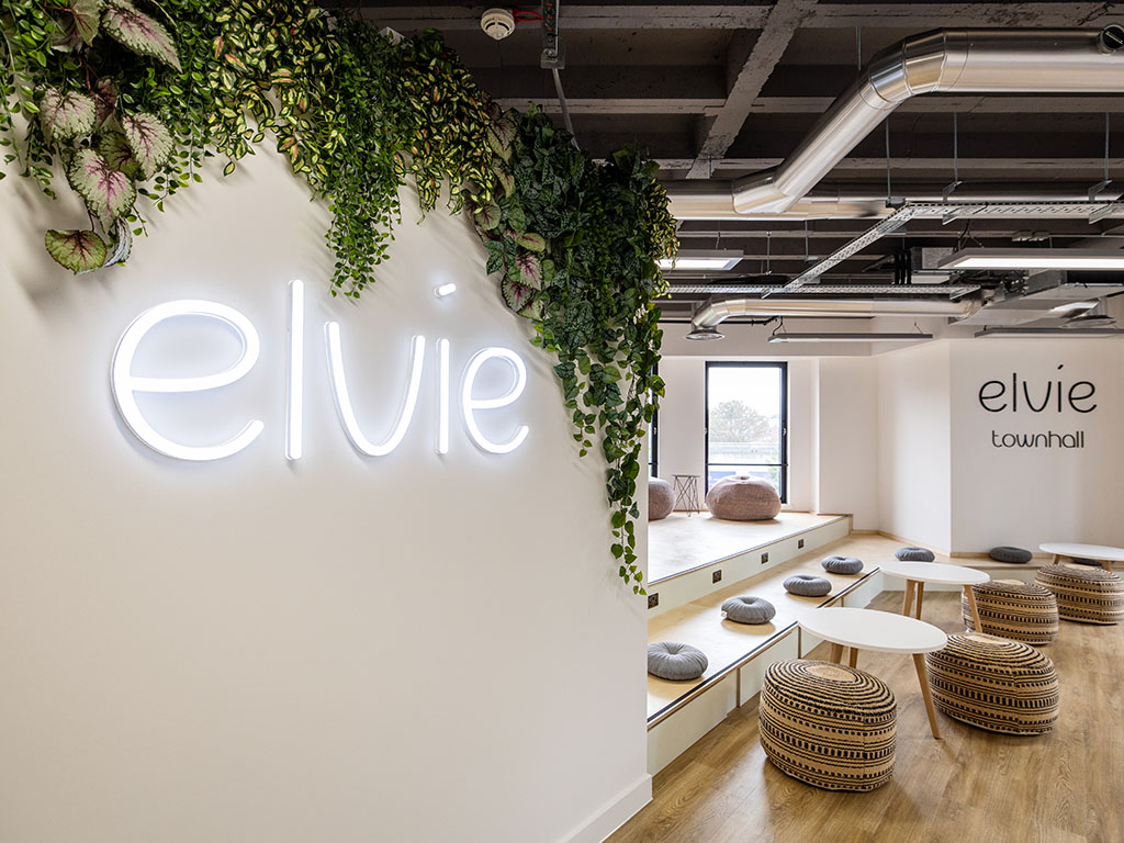 Inclusive and collaborative workspace design and fit-out in Bristol for Elvie