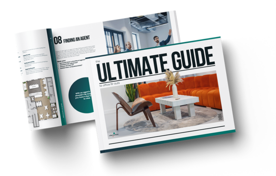 Magazine mockup of Ultimate Fitout Guide whitepaper