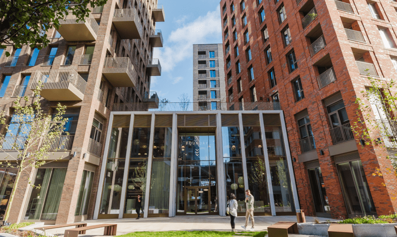 The outside of FOUNDRY Wandsworth New Acres development